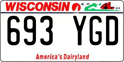WI license plate 693YGD
