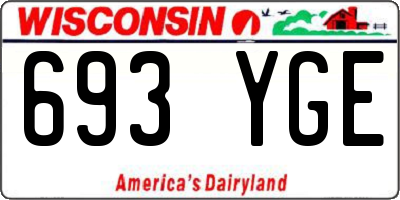 WI license plate 693YGE