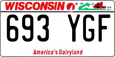WI license plate 693YGF