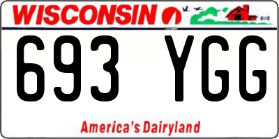 WI license plate 693YGG