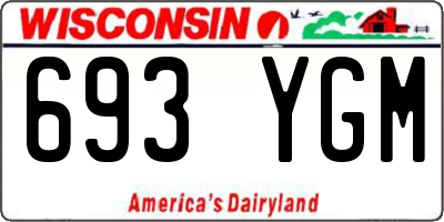 WI license plate 693YGM