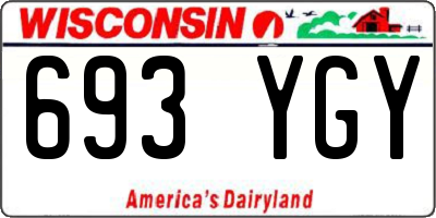 WI license plate 693YGY
