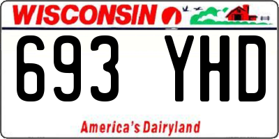 WI license plate 693YHD