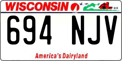 WI license plate 694NJV