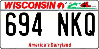 WI license plate 694NKQ