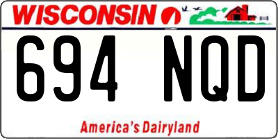 WI license plate 694NQD