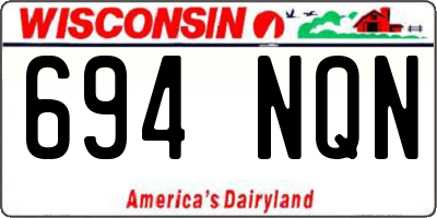 WI license plate 694NQN