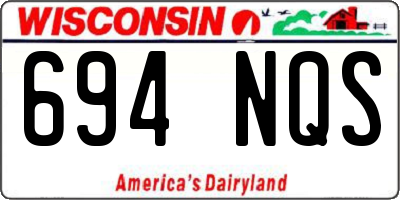 WI license plate 694NQS