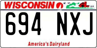 WI license plate 694NXJ