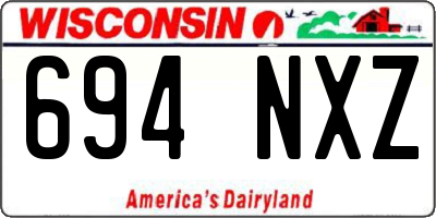 WI license plate 694NXZ