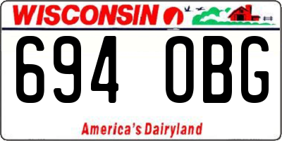 WI license plate 694OBG
