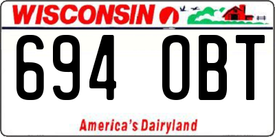WI license plate 694OBT