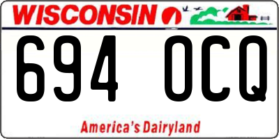WI license plate 694OCQ