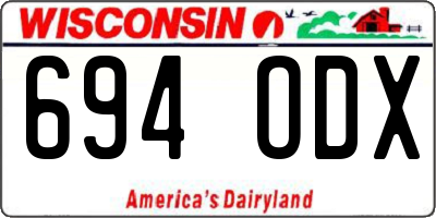 WI license plate 694ODX
