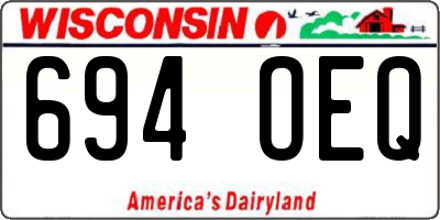 WI license plate 694OEQ