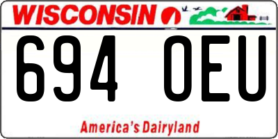 WI license plate 694OEU