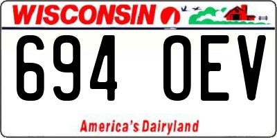 WI license plate 694OEV