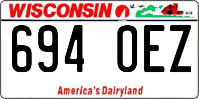 WI license plate 694OEZ