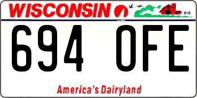 WI license plate 694OFE