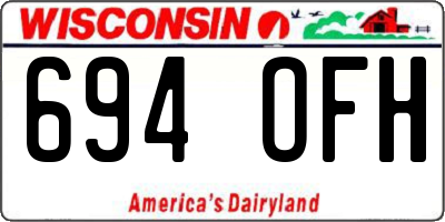 WI license plate 694OFH