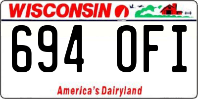 WI license plate 694OFI