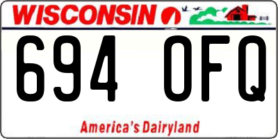 WI license plate 694OFQ