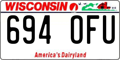 WI license plate 694OFU