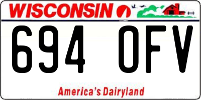 WI license plate 694OFV
