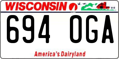 WI license plate 694OGA