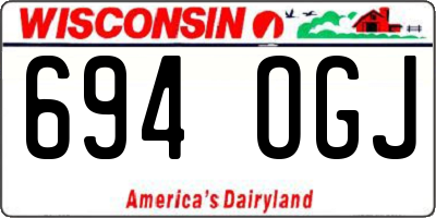 WI license plate 694OGJ