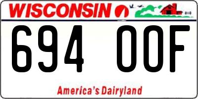 WI license plate 694OOF