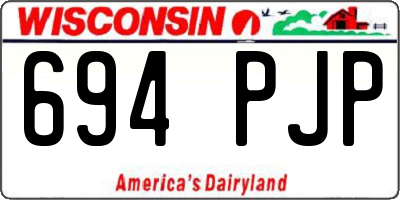 WI license plate 694PJP
