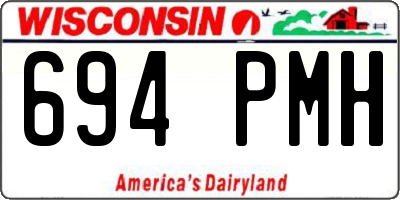 WI license plate 694PMH