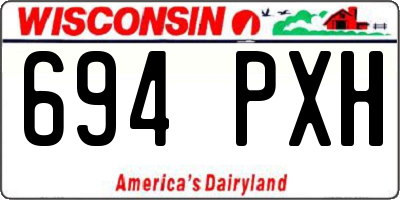 WI license plate 694PXH