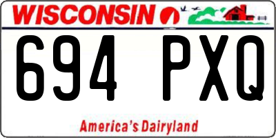 WI license plate 694PXQ