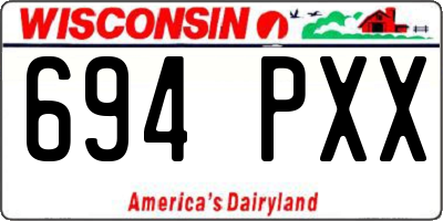 WI license plate 694PXX