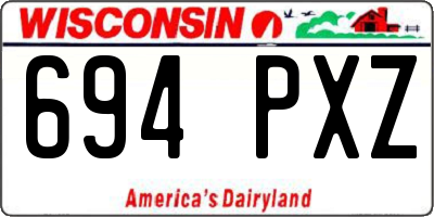 WI license plate 694PXZ