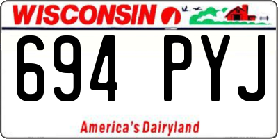WI license plate 694PYJ