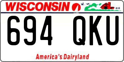 WI license plate 694QKU