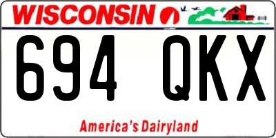 WI license plate 694QKX
