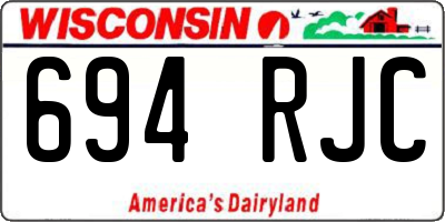 WI license plate 694RJC