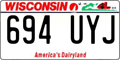 WI license plate 694UYJ