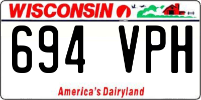WI license plate 694VPH
