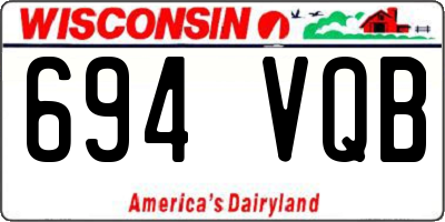WI license plate 694VQB