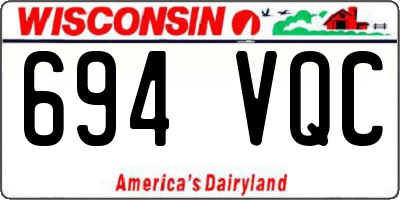 WI license plate 694VQC