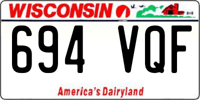 WI license plate 694VQF