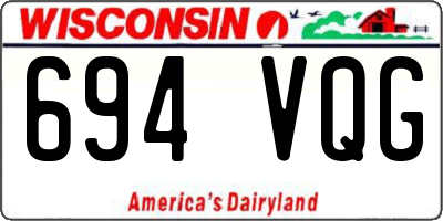 WI license plate 694VQG