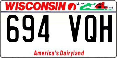 WI license plate 694VQH