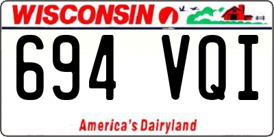 WI license plate 694VQI