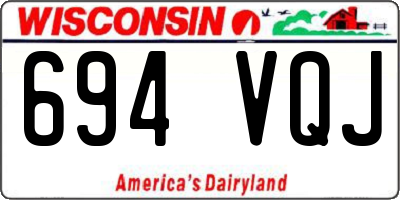 WI license plate 694VQJ